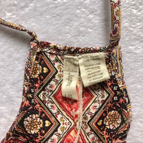 Japna Pattern Racerback Tank Top With Slit on Back - Picture 4 of 6